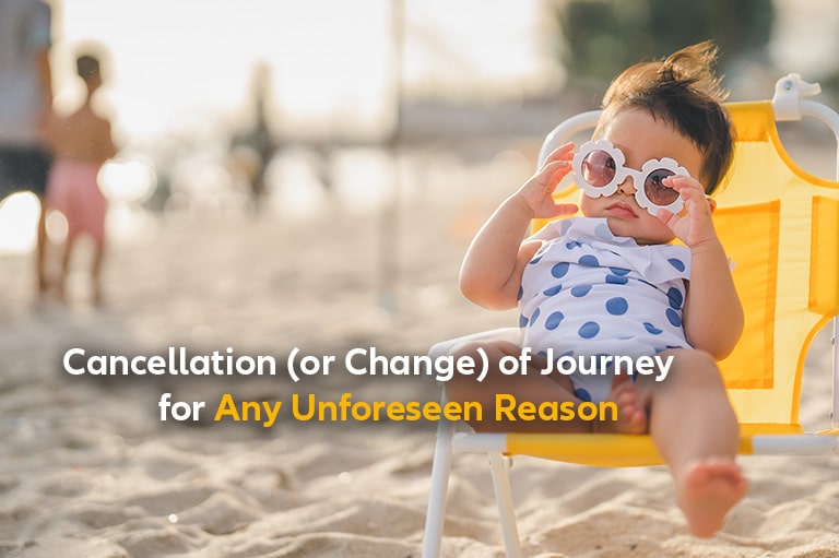 Enjoy Flexible Trip Cancellation Benefit! Flexible Cancellation Coverage for unrecoverable Flights & Hotels, Protects Against Schedule Changes, Work Emergencies & changes in plans.